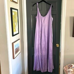 Banana Republic purple flowy gown